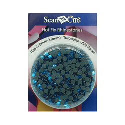 Brother Hot Fix Rhinestones 10SS 2.8mm-2.9mm Turquoise 800pc Scan N Cut